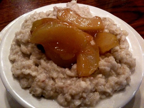 Cracker Barrel - Oats topped with fried apples